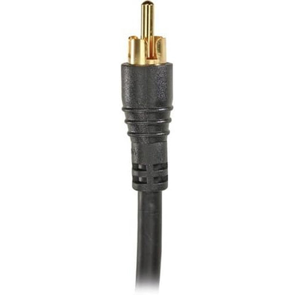 Recoton TSVG307 composite video cable 6 feet front view showing gold-plated single RCA connector