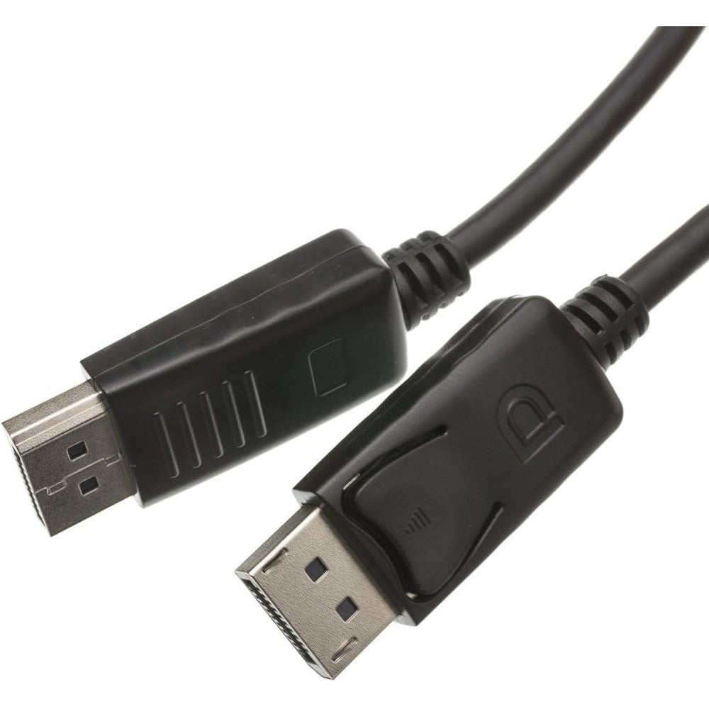 CableWholesale ACL 6 Feet DisplayPort 1.2 Video Cable 10 Pack showing the male-to-male locking connector layout.