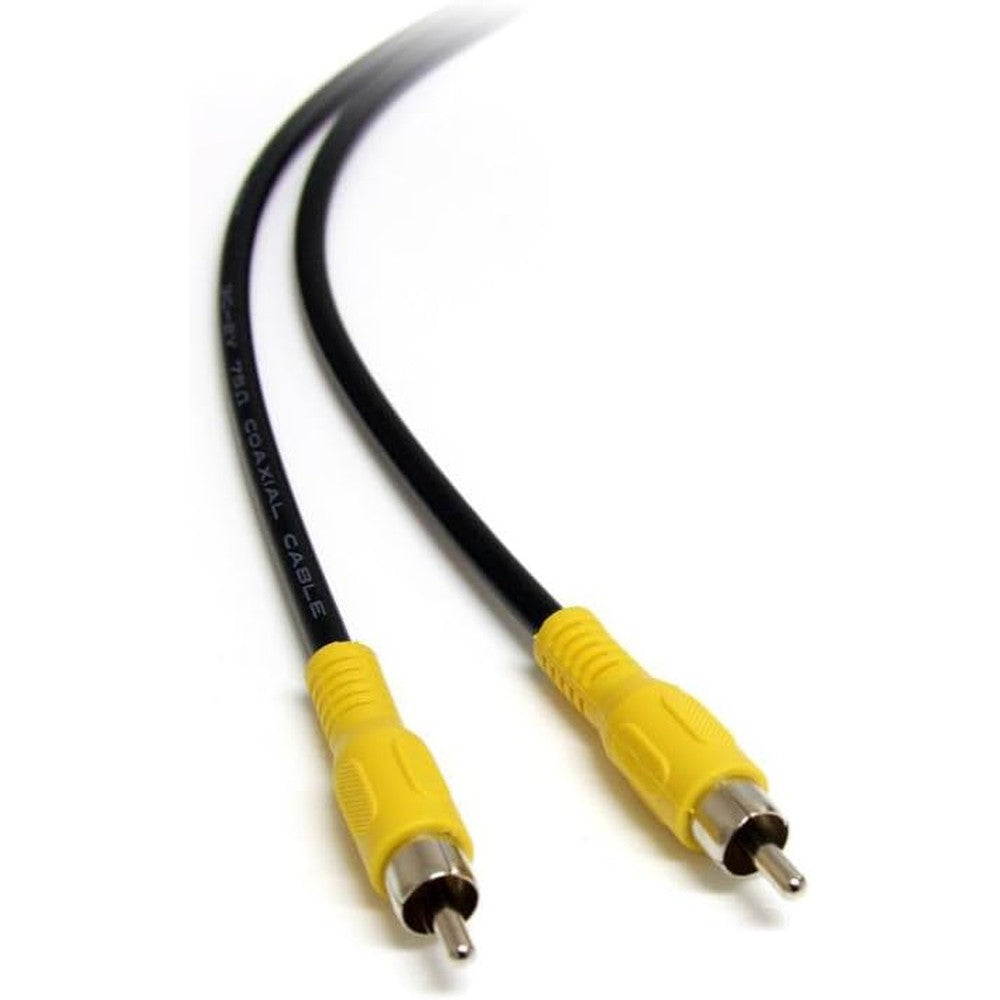 StarTech.com RCAVIDHQ6 Coaxial Composite Video Cable 6 Feet front view for home theater setup