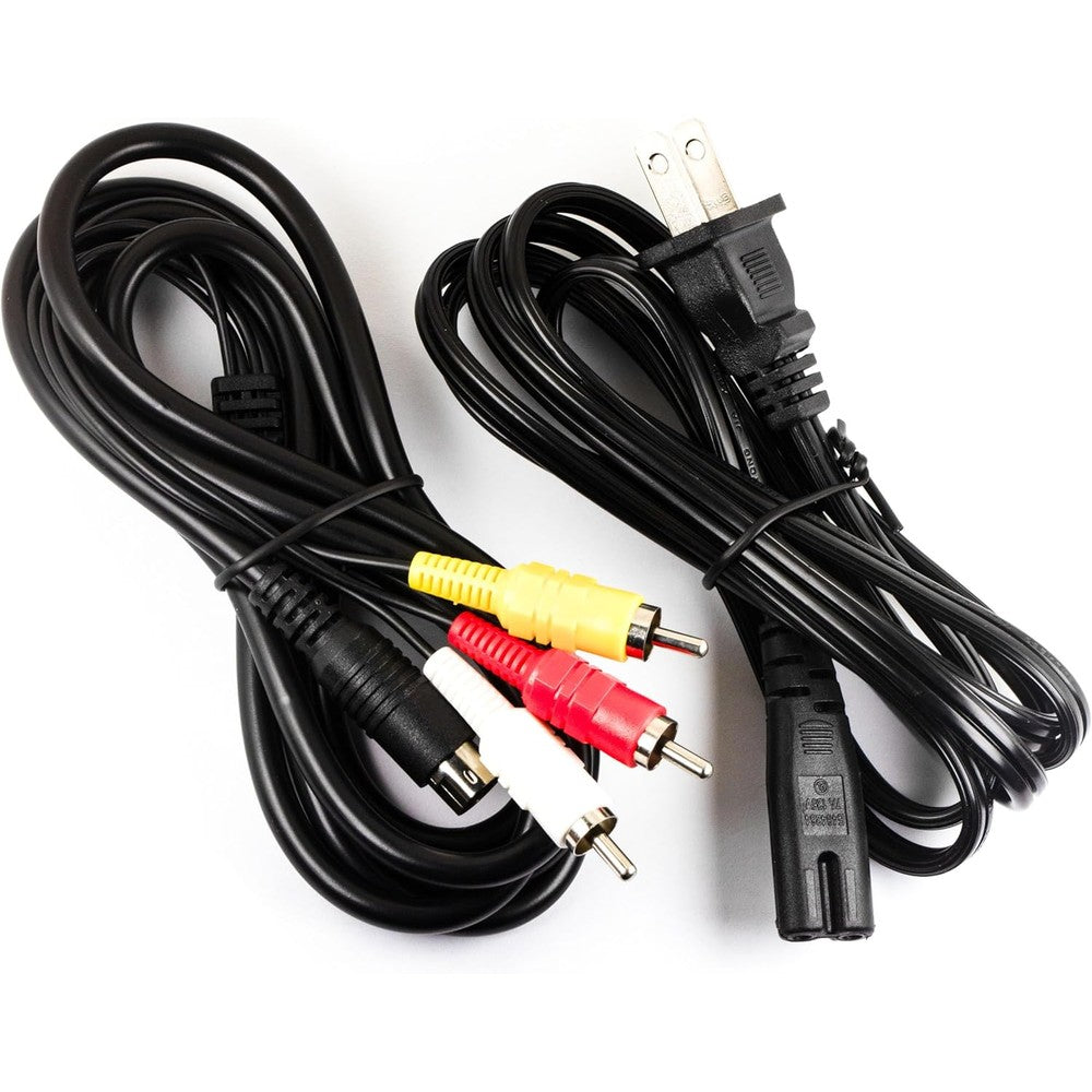 Jujinglobal Sega Saturn replacement cord bundle showcasing both wires laid out clearly on a neutral surface
