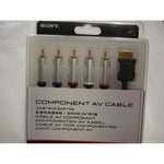Sony PlayStation 3 Official Component AV Cable front view of gold-plated connectors