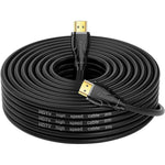 Kanmis 4K HDMI Cable 25ft front view showcasing gold-plated connector pins.