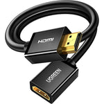 Ugreen 4K HDMI extension cable front view showing gold plated connectors