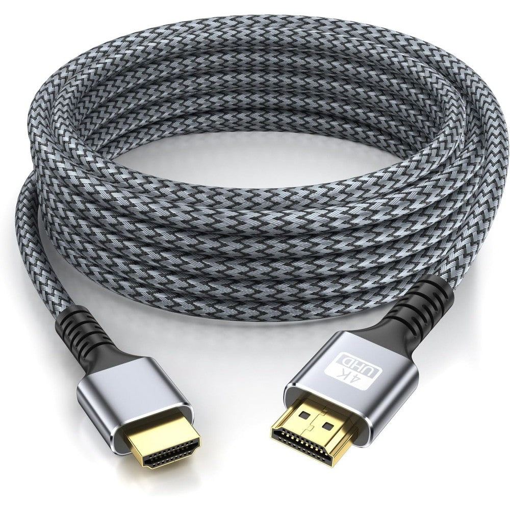 Looyotul 4K HDMI cable 50ft front view showing gold plated connectors.