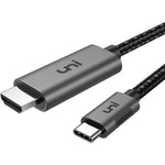 Uni USB Type C to HDMI cable front view for home office setups