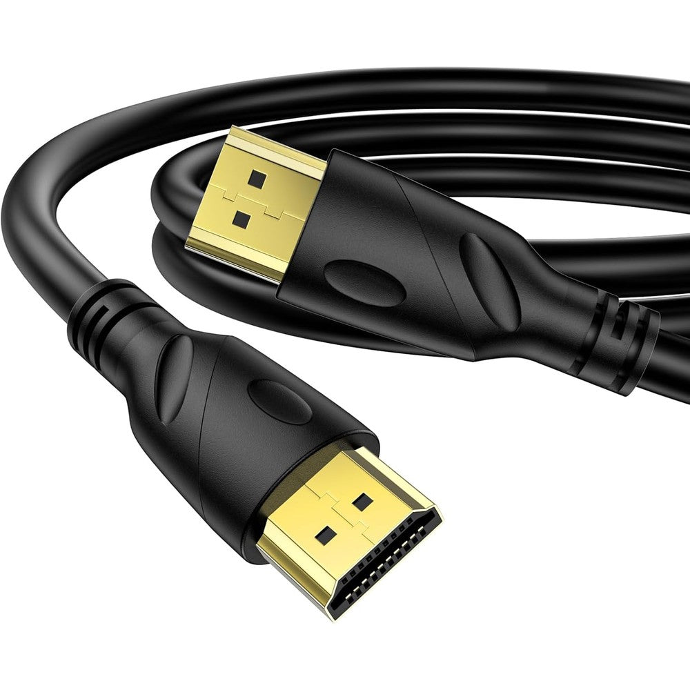 Jorenca Ultra High Speed HDMI Cable front view displaying gold-plated male connectors.