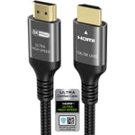 Ubluker certified ultra high speed HDMI cable front view highlighting premium gold plated connector.