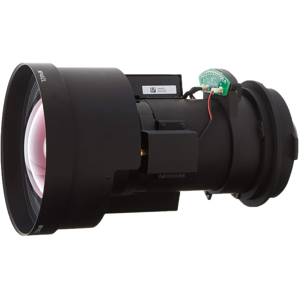 NEC Projectors ProAV NP40ZL Optional Short Throw Zoom Lens front view featuring premium optical glass.