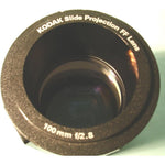Kodak 100 Millimeter flat field projection lens front view showing the optical glass element
