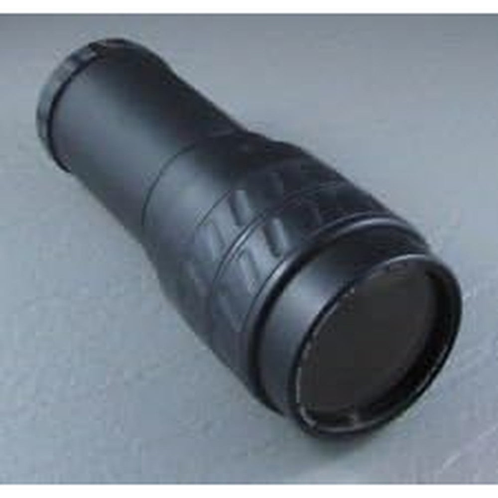 Raynox 100-200mm f3.5 zoom projector lens front view showing premium Japanese optical glass elements.
