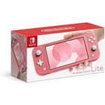 Nintendo Switch Lite Coral handheld portable gaming console front view showing integrated controls