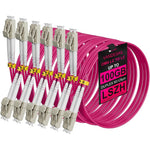 Vandesail 6 Pack OM4 Fiber Optic Patch Cable LC To LC Multimode Duplex 1 Meter 3.3 Feet For Data Center Networking And High Speed Ethernet - Image 1