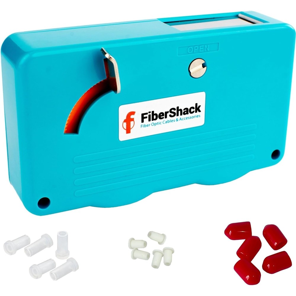 Fibershack FTTH Fiber Optic Cleaning Box front view for fiber maintenance