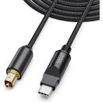 Cubilux USB C to TOSLINK Optical Audio Cable front view