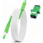 HYX Fiber Cable 10FT armored single mode patch cord front view