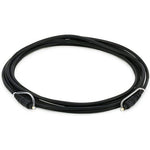 Monoprice 12ft Optical Toslink cable front view showing connectors.