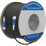 Erstickt 100M armored outdoor fiber optic cable front view