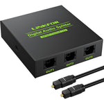 LiNKFOR digital optical audio 1x3 splitter front view