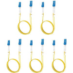 Yonwide 1 meter OS2 LC to LC single mode fiber patch cable 5 pack