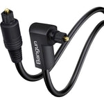 Bangun 90 Degree Optical Audio Cable 8ft front view
