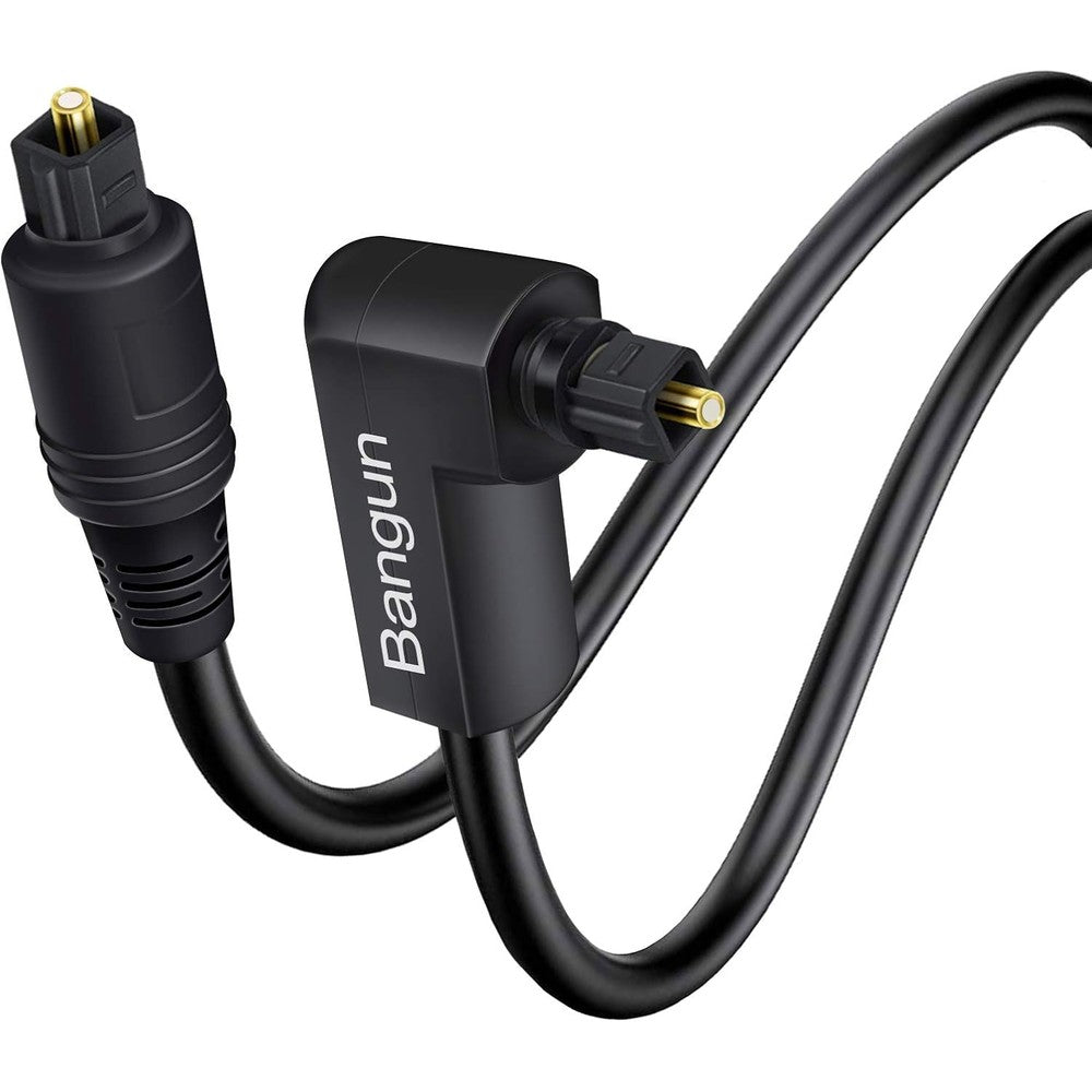 Bangun 90 Degree Optical Audio Cable 8ft front view