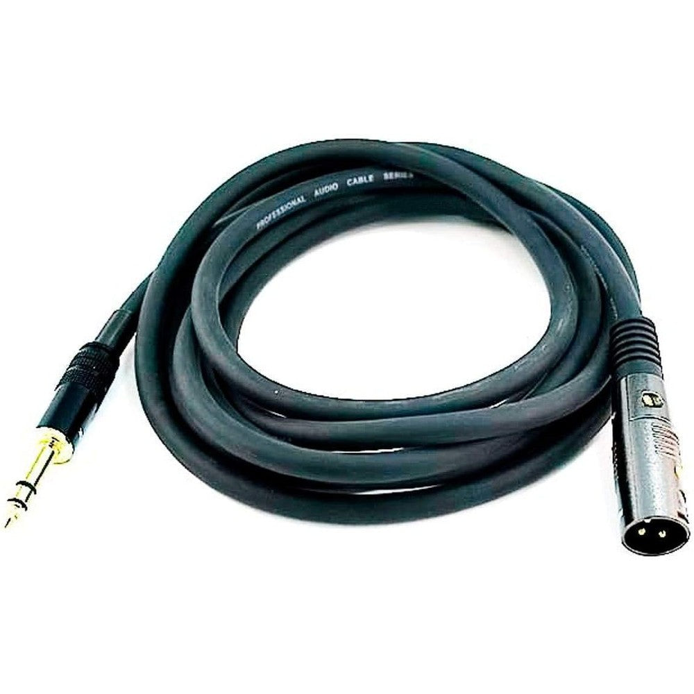 Monoprice Premier Series XLR Male to TRS Male Cable front view