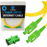 PacSatSales 3ft fiber optic internet cable front view