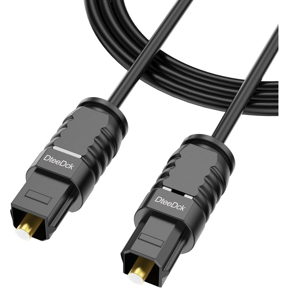 DteeDck digital optical audio cable 6 feet front view