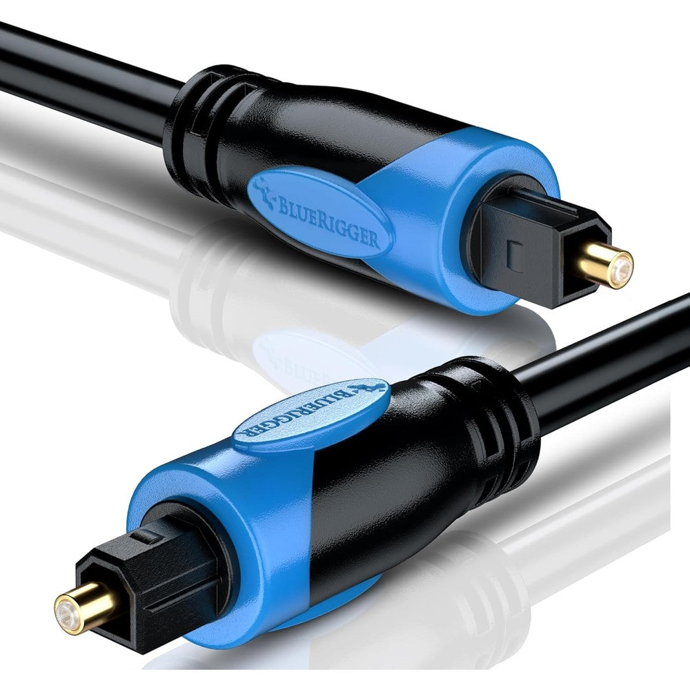 BlueRigger Digital Optical Audio Toslink Cable front view