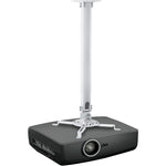 Mount-It! Universal Projector Ceiling Mount front view white bracket