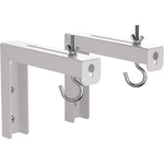 Suptek universal projector screen wall mount l-brackets front view