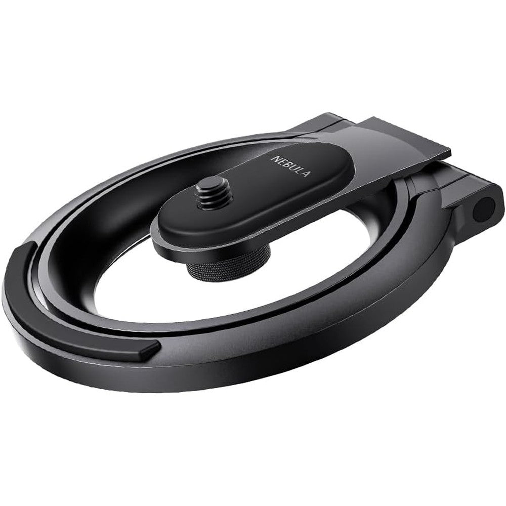 Nebula Anker projector foldable stand front view on white background