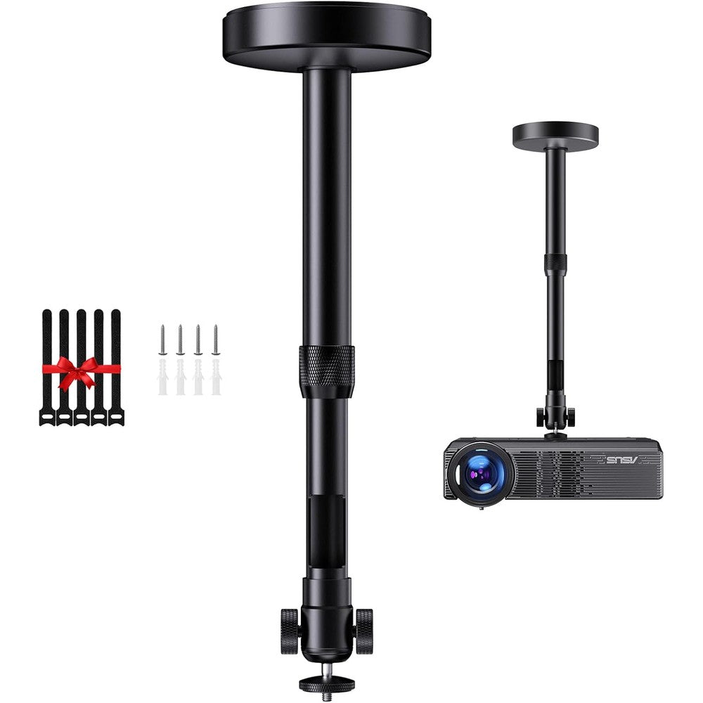 Dawasapat projector ceiling mount front view with adjustable gimbal