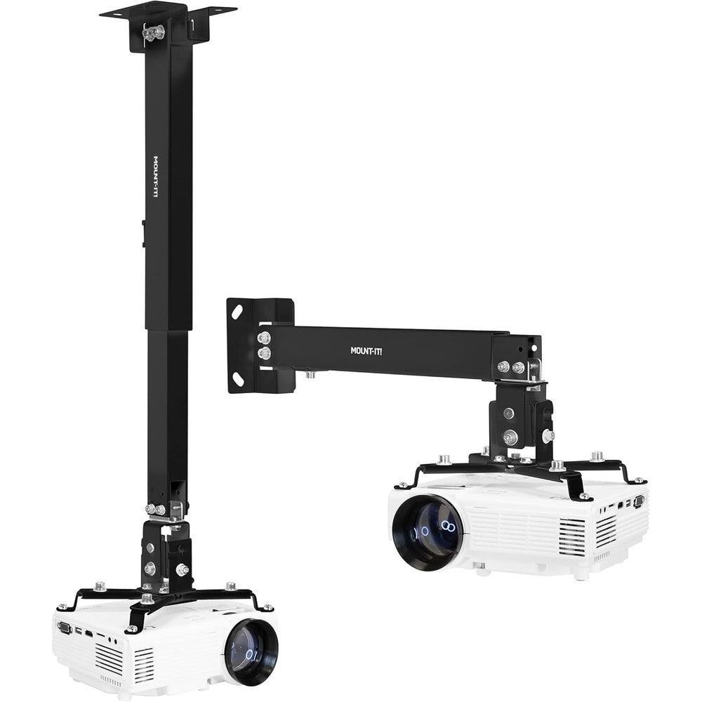 Mount-It! Universal Projector Ceiling and Wall Mount front view