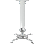Vivo universal extending ceiling projector mount white front view