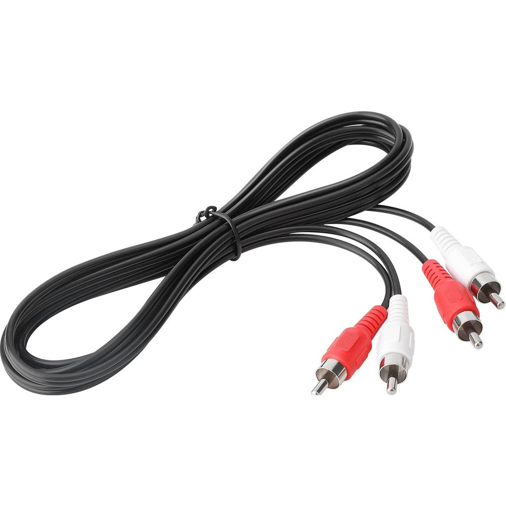 Pasow 2RCA male to 2RCA male stereo audio cable front view