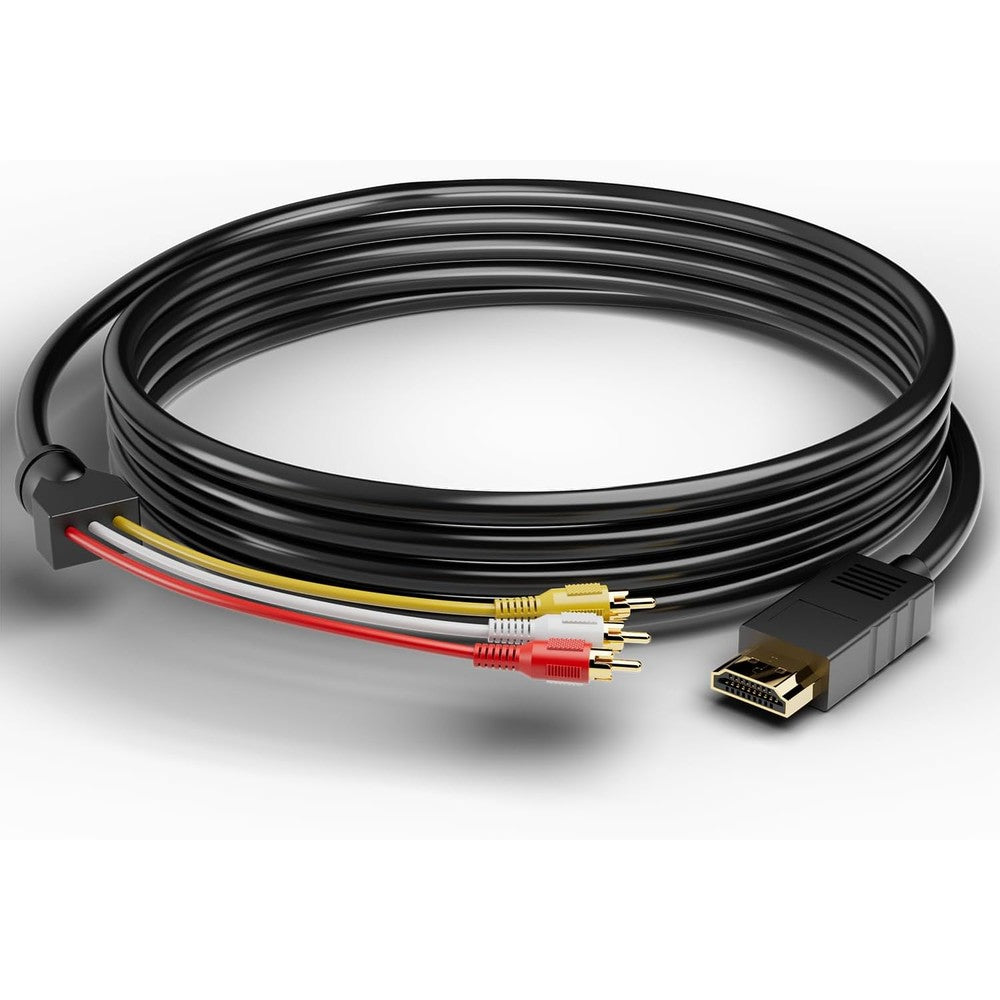 Eanetf HDMI to RCA converter cable front view showing connectors