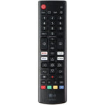LG OEM Remote Control front view showing sleek black design and streaming buttons