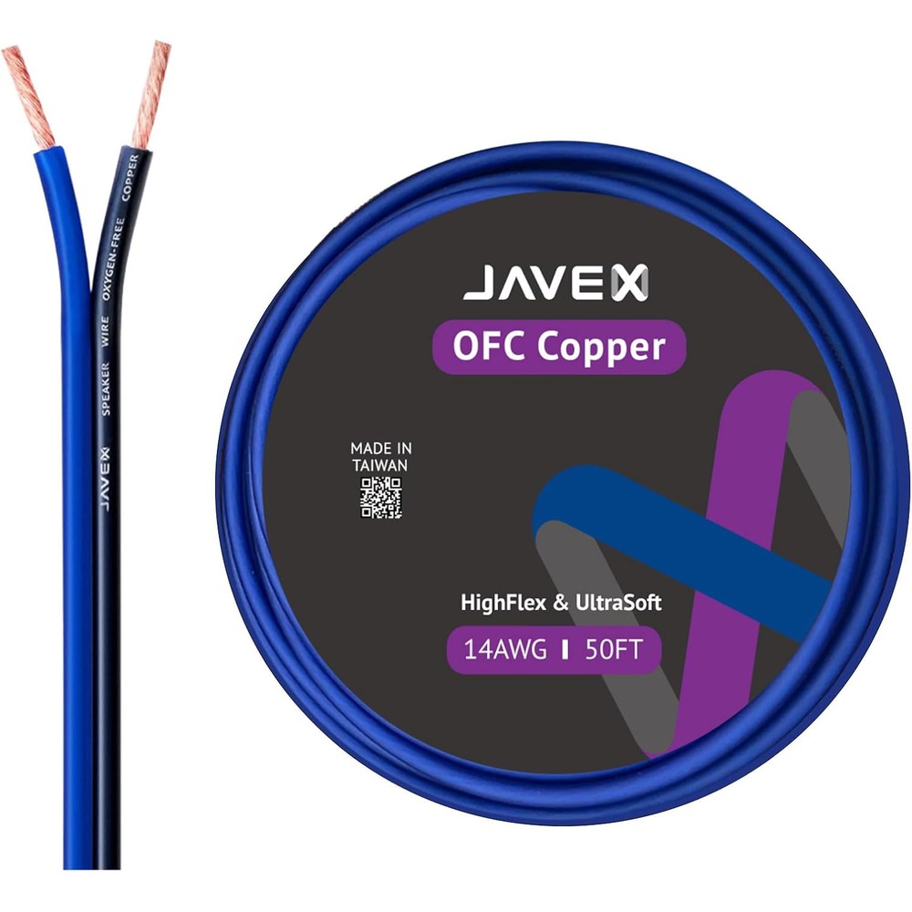 Javex 14 gauge oxygen free copper speaker wire spool