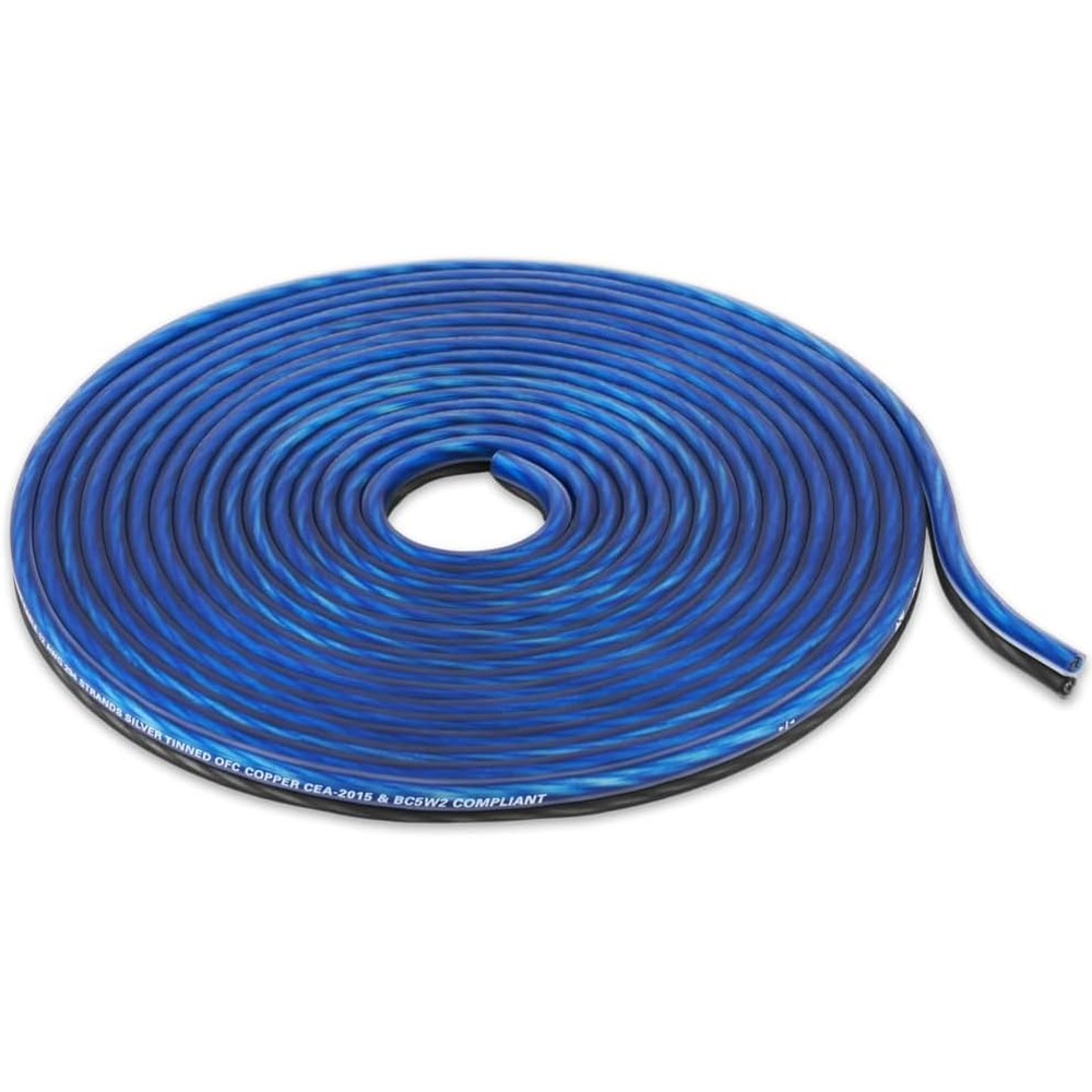 NVX True Spec 12 Gauge EnvyFlex 25-foot speaker cable roll blue