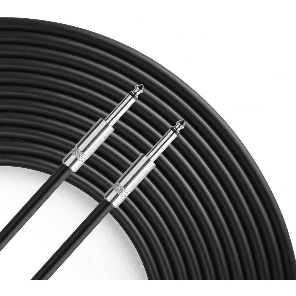 Yoico Pro 50 Feet 12AWG 1/4 inch Speaker Cable with blue and black connectors