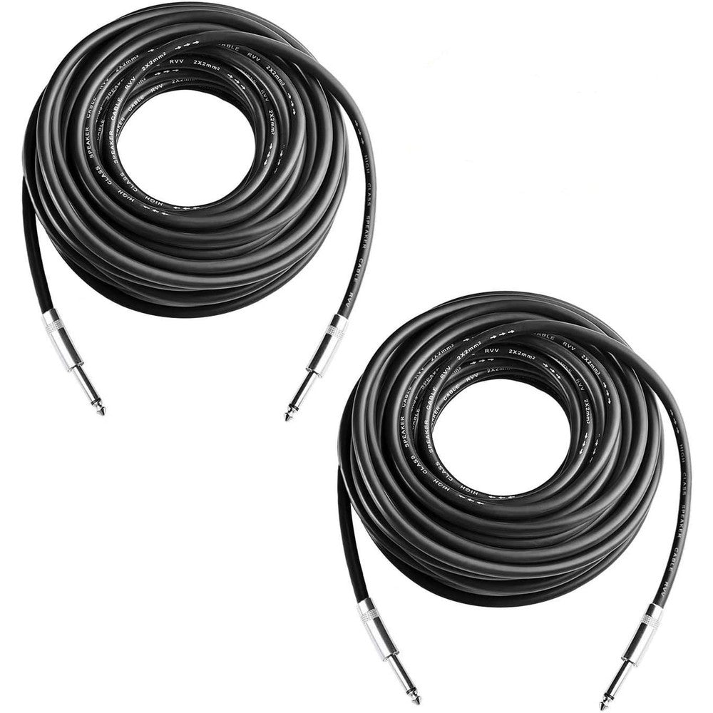 Yoico 50 feet professional speaker cables pair front view