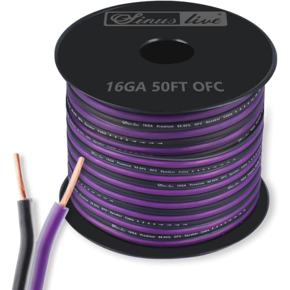 Sinus Live 16 AWG OFC speaker wire spool front view
