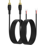 CableCreation RCA to Speaker Wire Adapter 2-pack front view