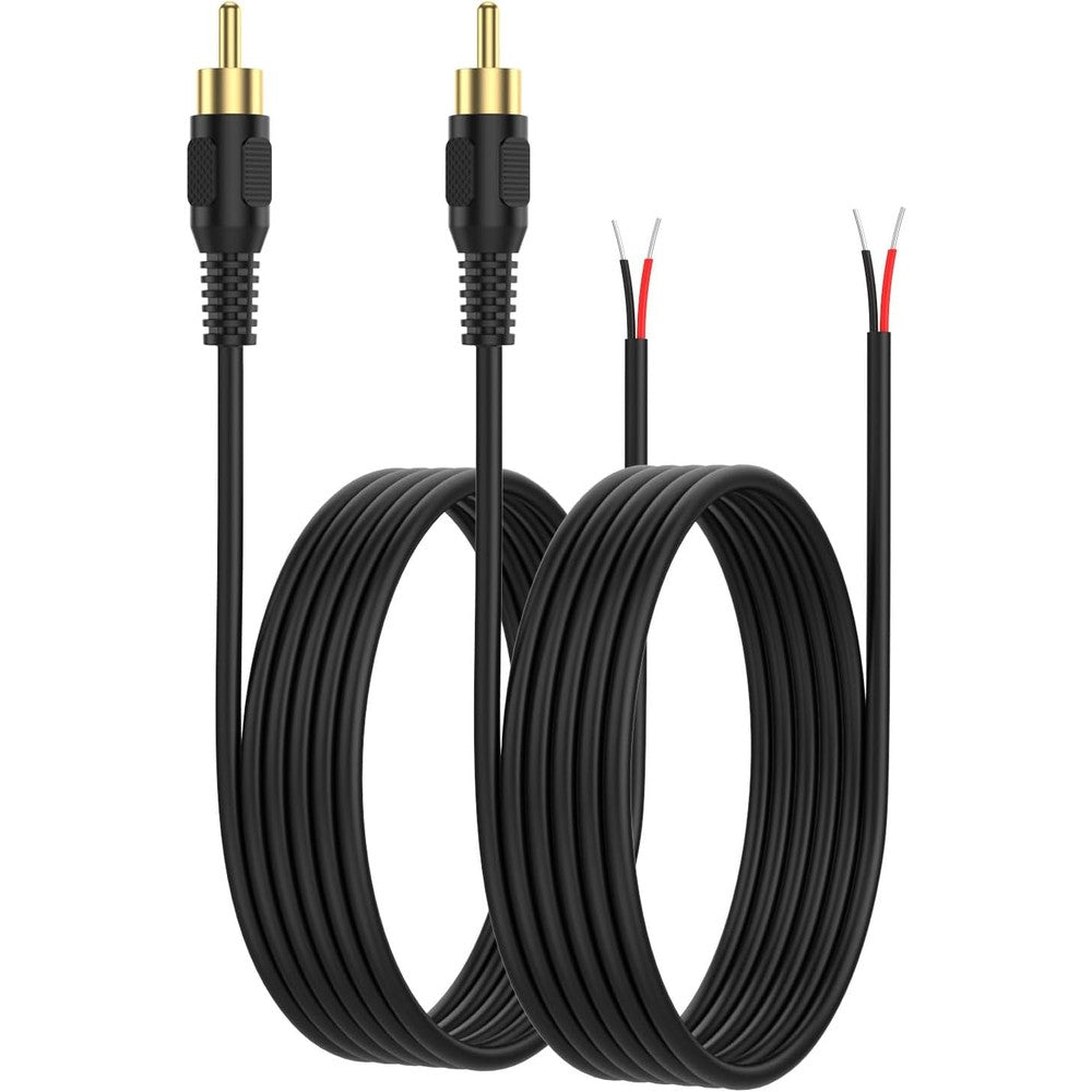 CableCreation RCA to Speaker Wire Adapter 2-pack front view