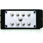 On-Q Legrand passive video splitter front view showcasing eight output ports.