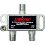 Antronix CMC2002HA horizontal cable splitter front view displaying input and output ports