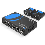 Orei HDMI extender splitter transmitter front view showing premium build quality
