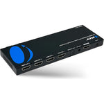 Orei professional video distribution unit front view highlighting input ports and EDID control switches