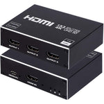 ENBUER 1x3 HDMI Splitter front view displaying the primary input port and power indicator light.